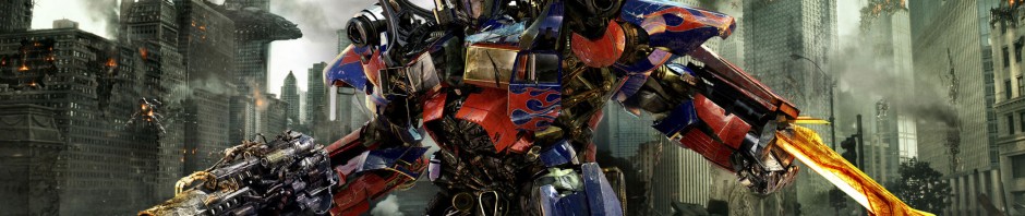 Optimos Prime en el banner de Transformers 3