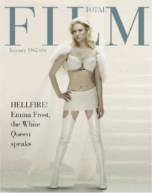 January Jones como Emma Frost la Reina Blanca