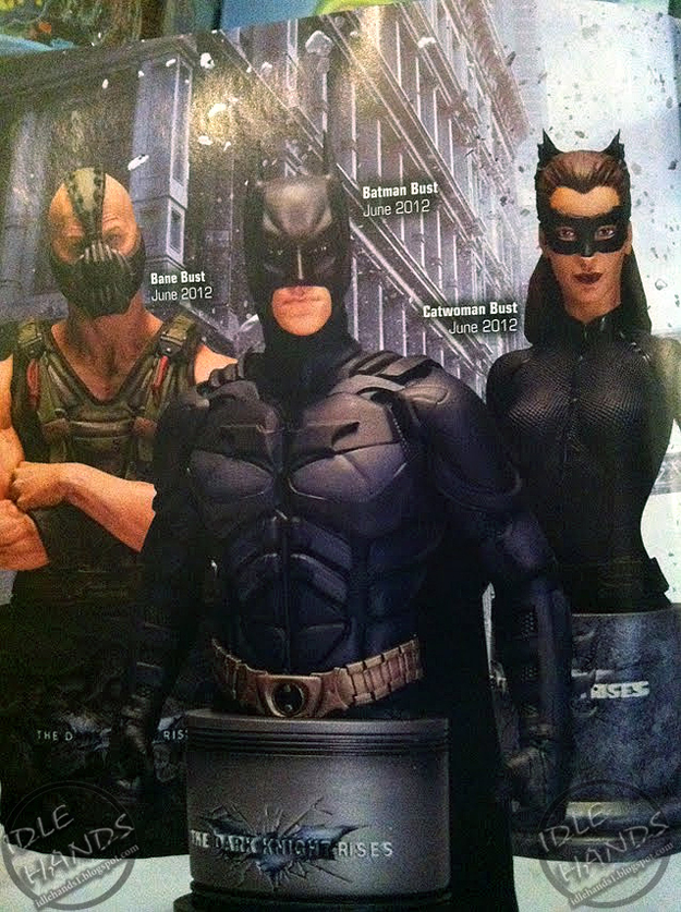 Bane, Batman y Gatubela como figuras de acción. | Cinergetica