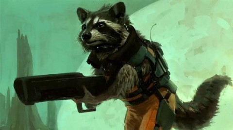rocket racoon guardianes de la galaxia arte conceptual