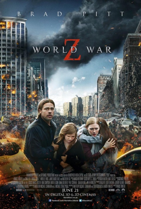 guerra mundial z poster caos