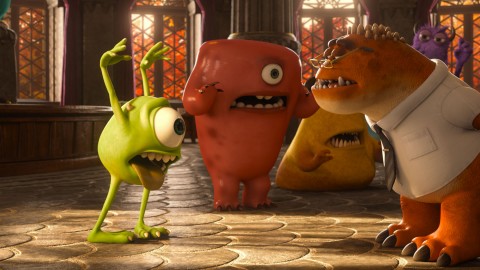 monsters university mike wazowski asustando