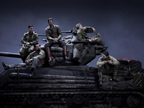Fury brad pitt logan lerman