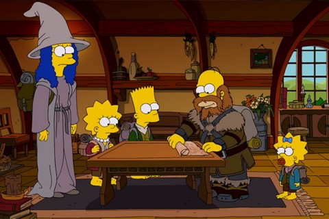 parodia hobbit los simpsons