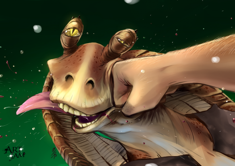 jar jar binks muerte