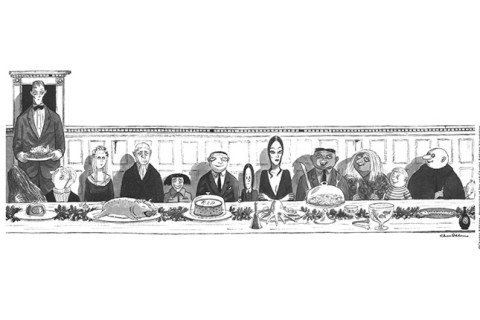 los locos adams caricatura