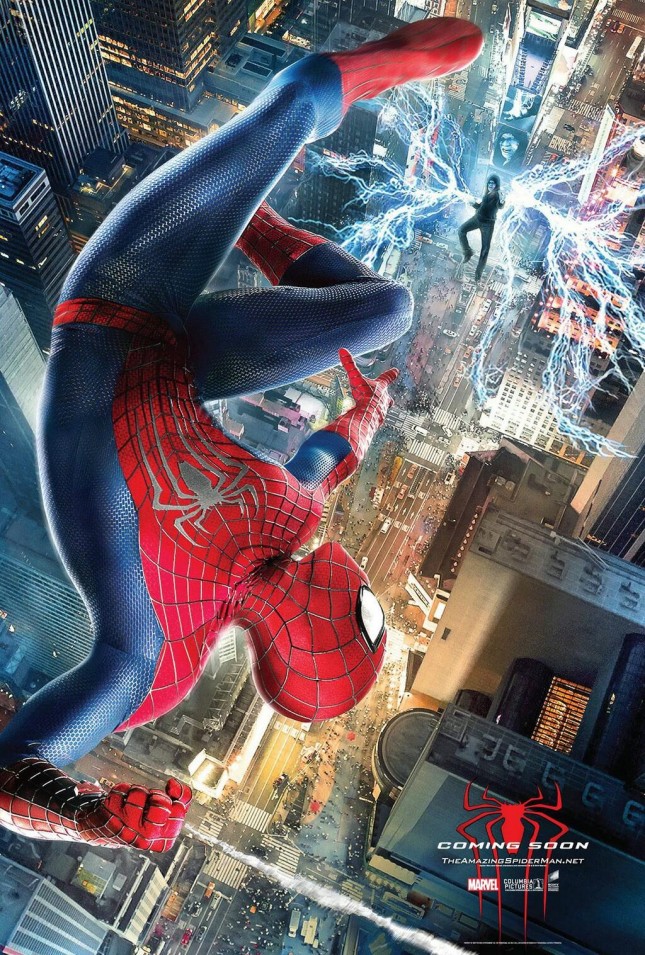 poster amenaza electro spider-man