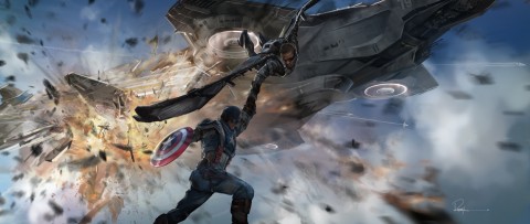 capitan america soldado del invierno arte conceptual