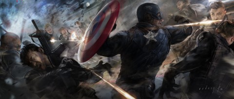 capitan america soldado del invierno arte conceptual