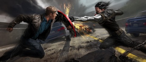 capitan america soldado del invierno arte conceptual
