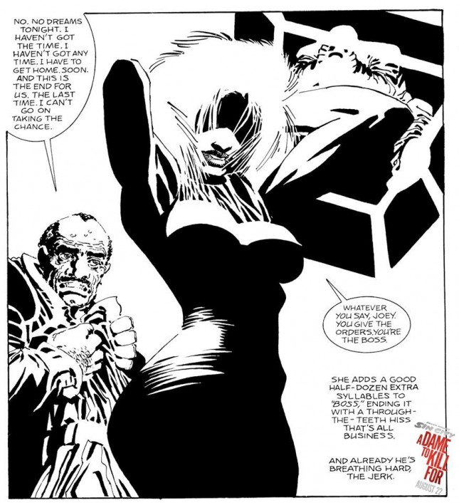 sin city 2 a dame to kill for storyboards