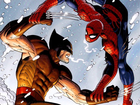 wolverine spiderman