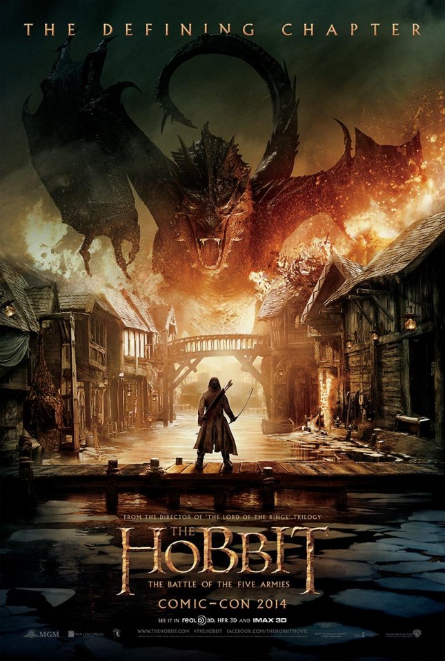 hobbit batalla cinco ejercitos poster