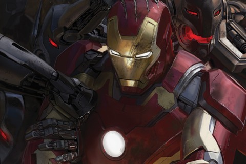 iron man vs ultron avengers arte