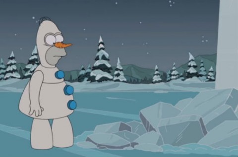 simpsons frozen parody