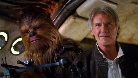 chewie han solo despertar de la fuerza star wars