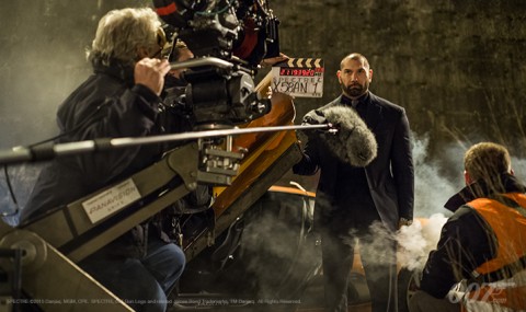 spectre filmacion dave bautista