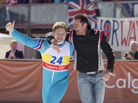 eddie the eagle taron egerton hugh jackman