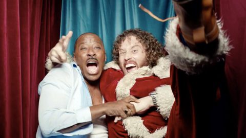 tj miller office christmas party