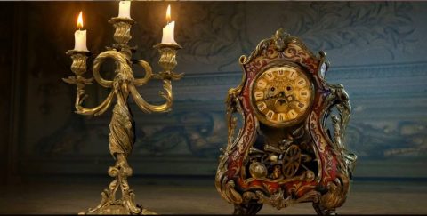 la bella y la bestia lumiere y cogsworth